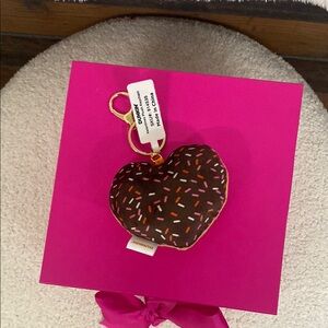 Dunkin' Heart Keychain with Sprinkles